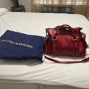 Dooney and Bourke Florentine Leather Bag with Shoulder Strap